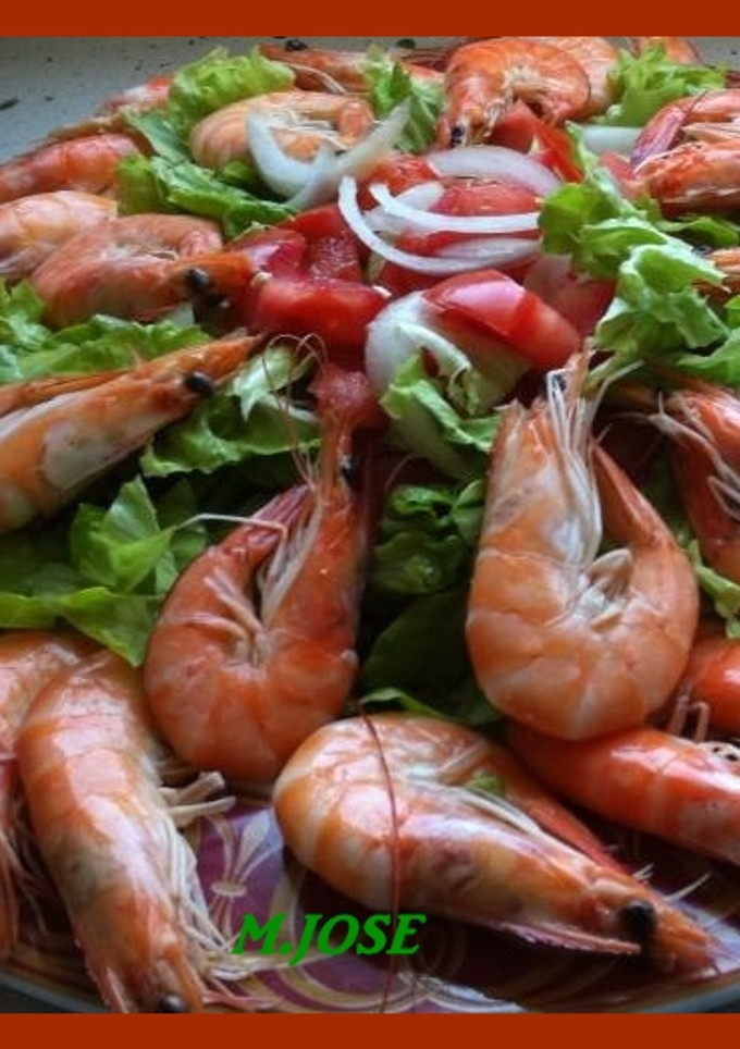 Una foto de Langostinos cocidos 