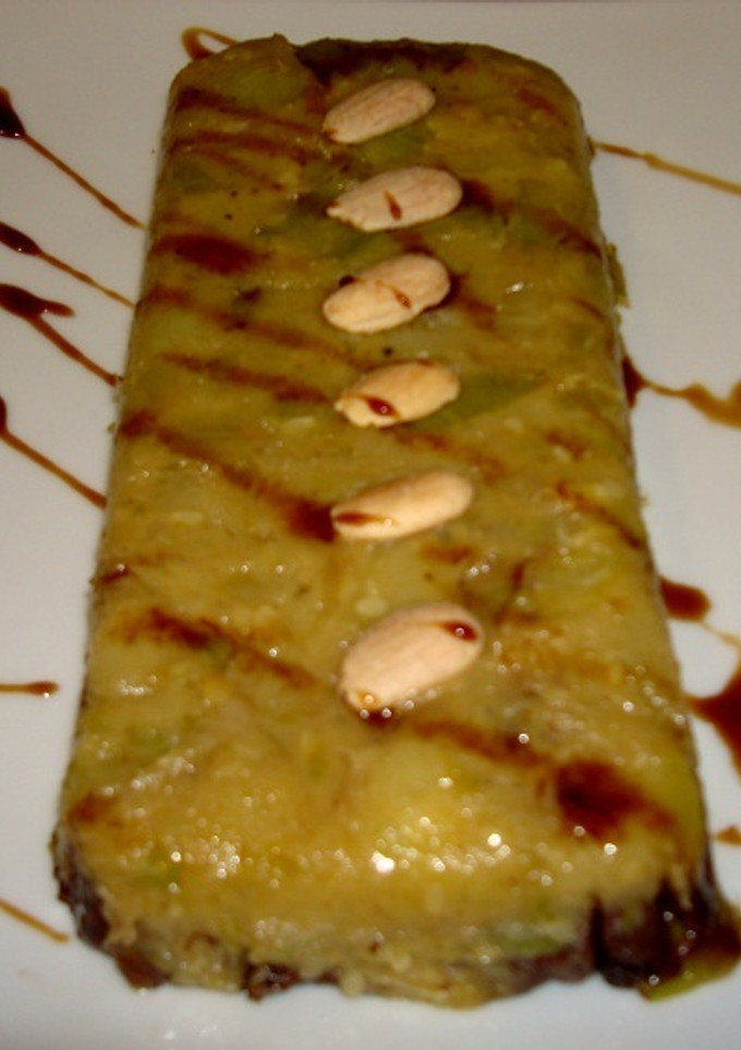 Una foto de Terrina de calabacín y morcilla
