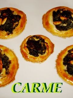 Una foto de Tartaletas de espinacas y queso de cabra