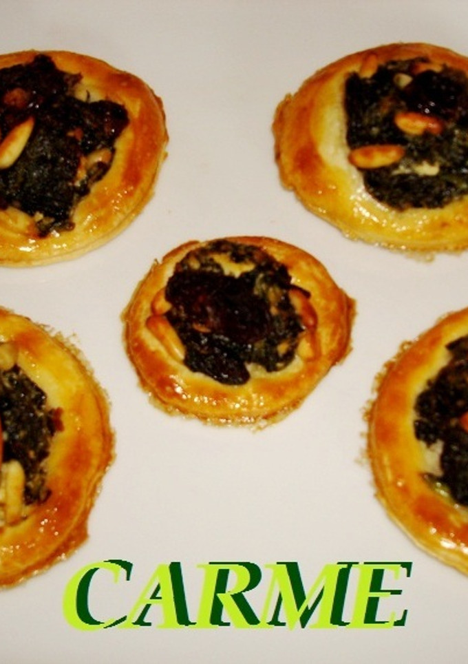 Una foto de Tartaletas de espinacas y queso de cabra