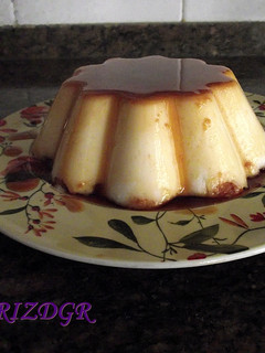Una foto de Flan de cuajada con queso Philadelphia