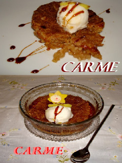 Una foto de Crumble de manzana y almendras