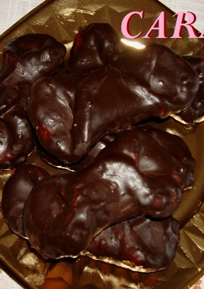 Una foto de Pestiños con cobertura de chocolate