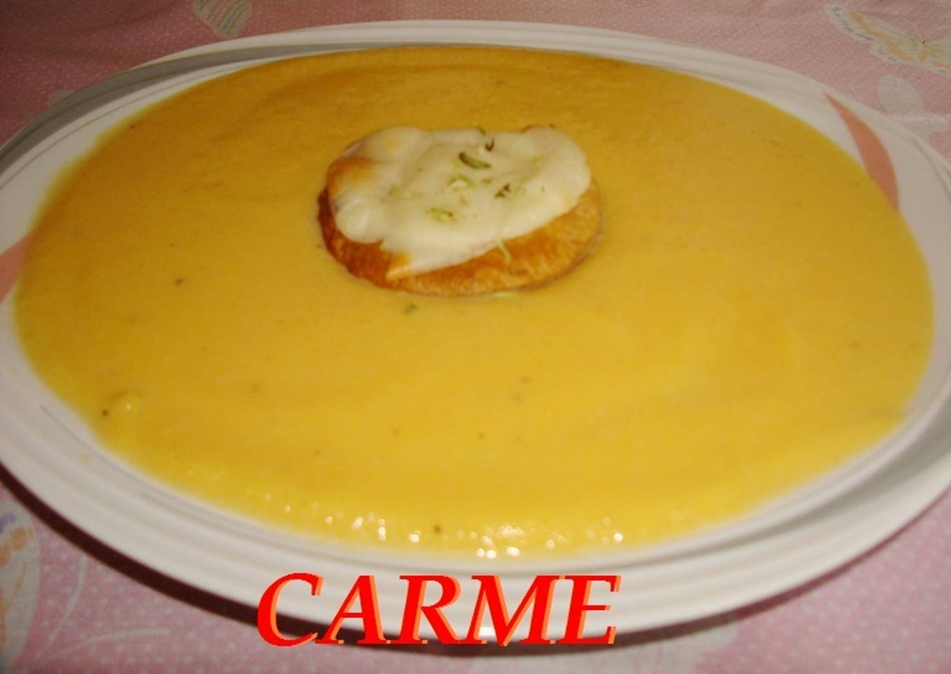 Crema fria de calabaza y espárragos<br />