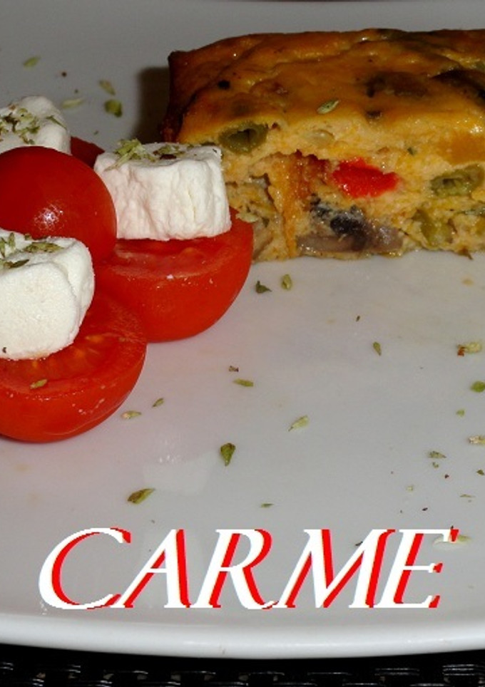 Una foto de Pastel de calabaza y champiñones