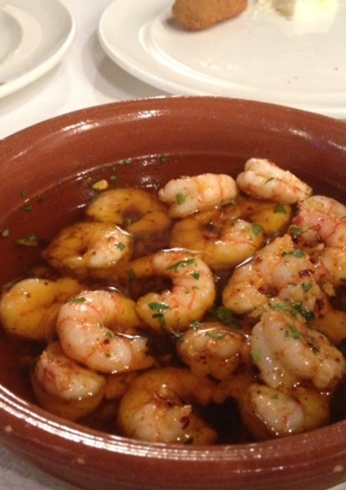 Una foto de Gambas al ajillo