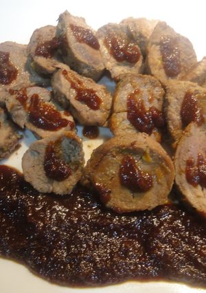 Una foto de Solomillo de cerdo con salsa agridulce