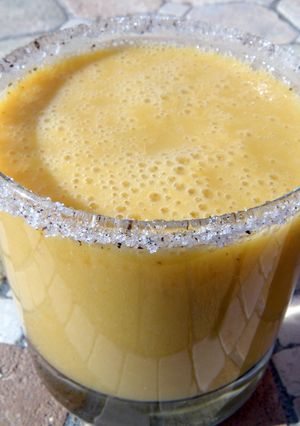 Una foto de Batido de Albaricoque y Vainilla
