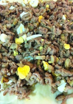 Una foto de Pastel de carne picada y verduras