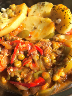 Una foto de Bifes a la criolla