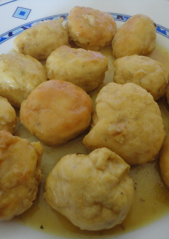 Una foto de Albóndigas de pollo a la cerveza
