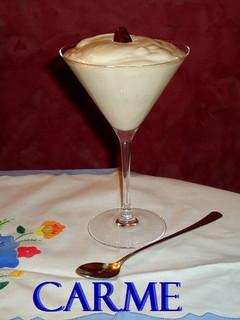 Una foto de Crema de albaricoques y queso light