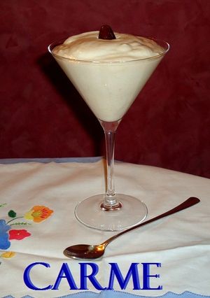 Una foto de Crema de albaricoques y queso light