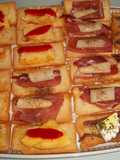 Mini Tostas variadas para aperitivo