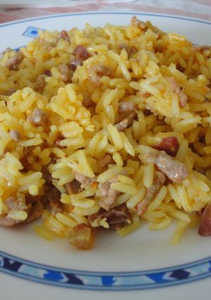 Una foto de Arroz serrano