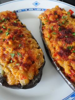 Una foto de Berenjenas rellenas a la menorquina
