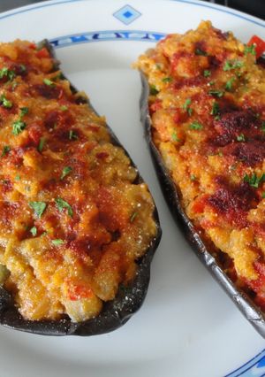 Una foto de Berenjenas rellenas a la menorquina