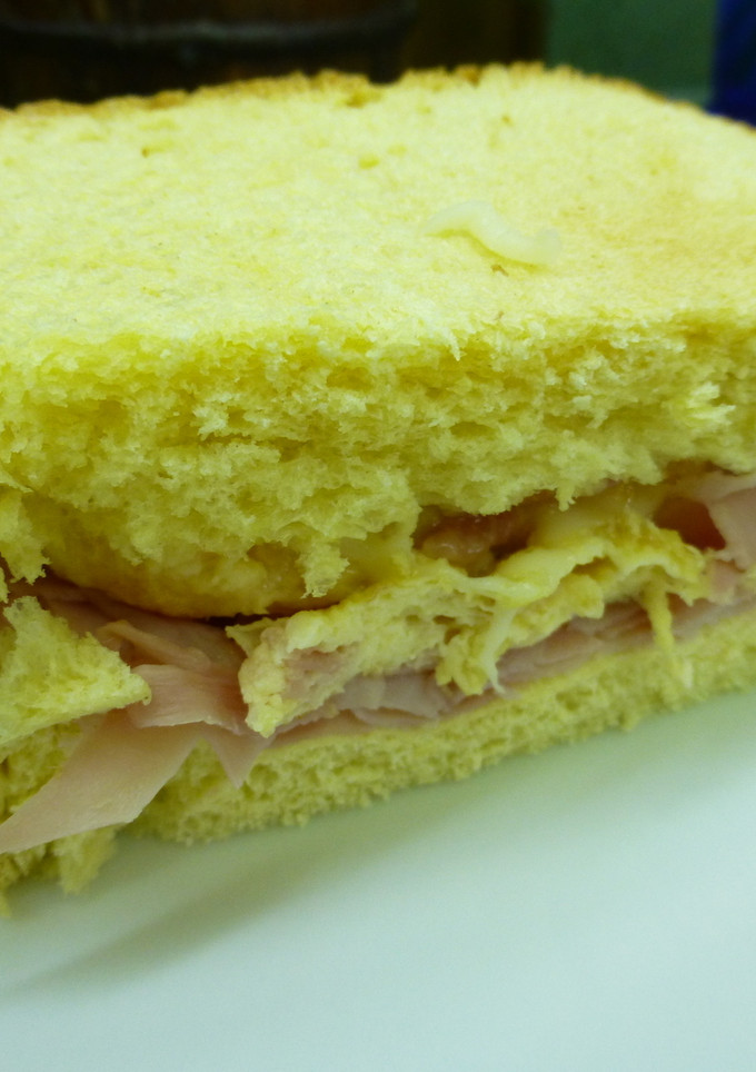 Una foto de Tortilla francesa de jamón york
