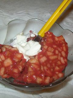 Una foto de Helado con frutas