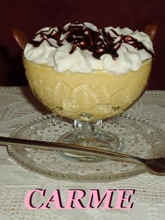 Una foto de Mousse de flan