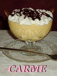 Una foto de Mousse de flan
