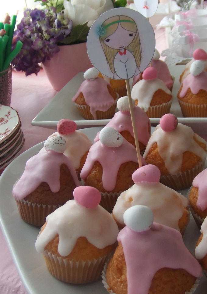 Una foto de Muffins para Comunión