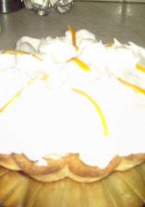 Una foto de Torta de mandarinas con cobertura glace