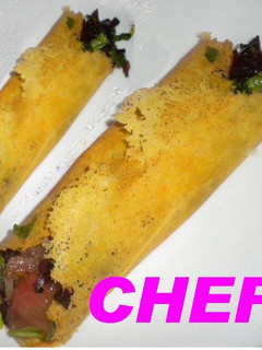 Una foto de Crepe de queso gruyère