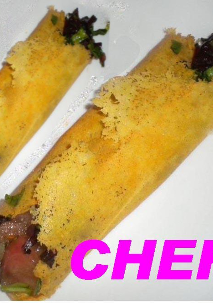 Una foto de Crepe de queso gruyère