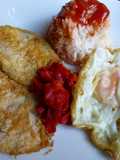 Plato combinado con cerdo