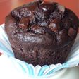 Muffins de café con jengibre escarchado, chocolate y licor café