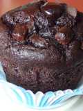 Muffins de café con jengibre escarchado, chocolate y licor café