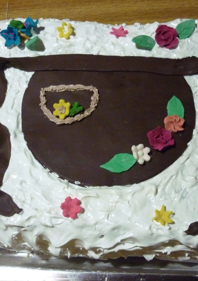 Una foto de Torta de cumpleaños Delantal coqueto