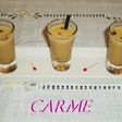 Chupitos de gazpacho de almendras y virutas de serrano