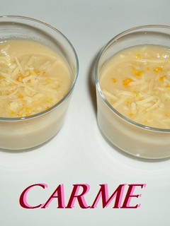 Una foto de Chupitos de gazpacho de melón al Pedro Ximénez