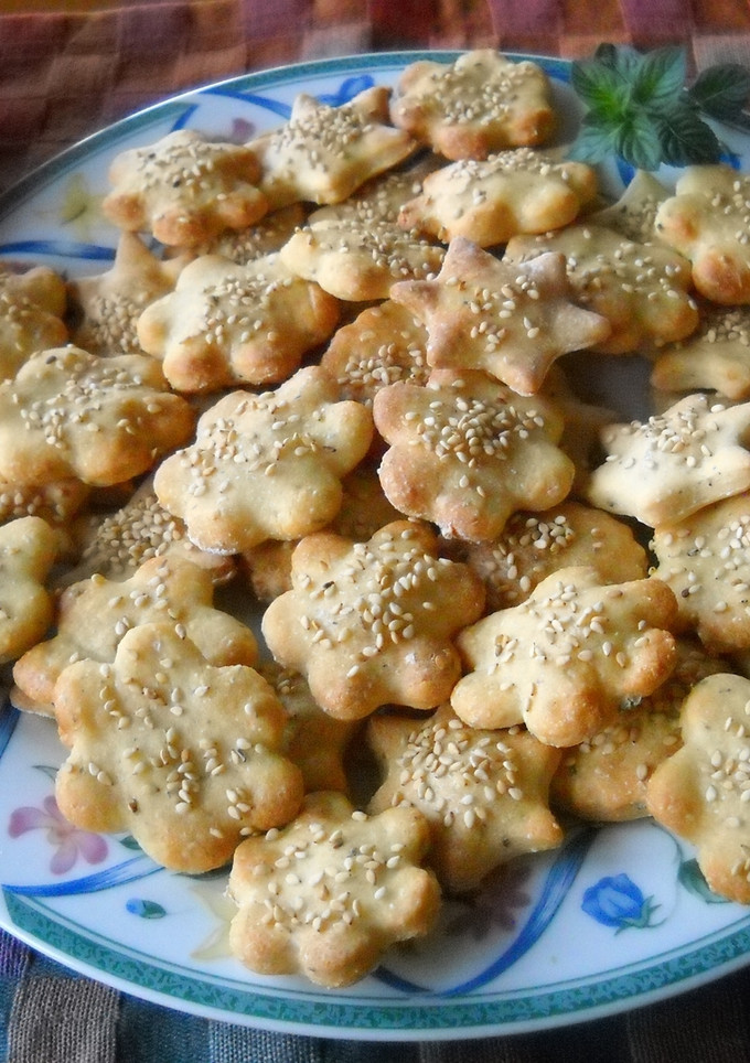 Una foto de Galletas de yogur y queso para aperitivo