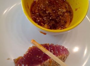 Una foto de Tataki de atún