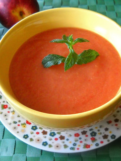 Una foto de Gazpacho de nectarinas