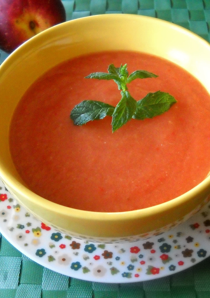 Una foto de Gazpacho de nectarinas