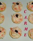 Tartaletas de ensalada de cangrejo