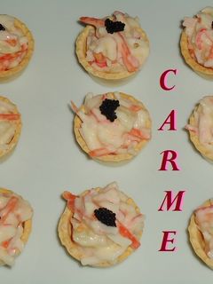 Una foto de Tartaletas de ensalada de cangrejo