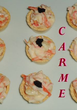 Una foto de Tartaletas de ensalada de cangrejo