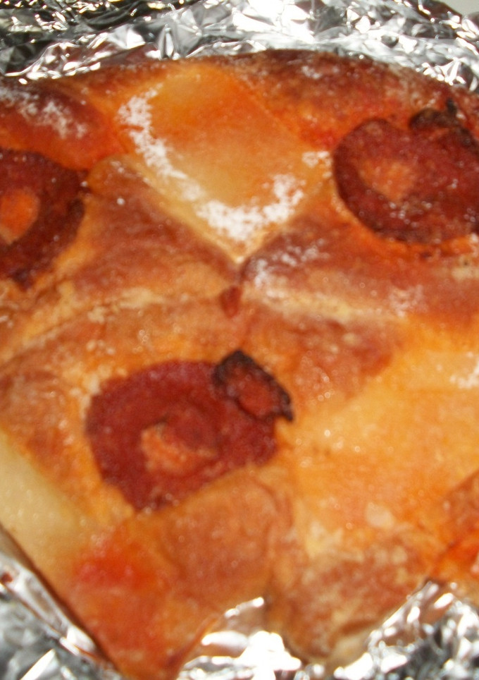 Una foto de Coca de sobrasada mallorquina dulce