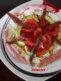 Ensalada fresca a la sal roja de Hawái