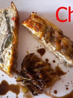 Una foto de Pastel de berenjenas con merluza