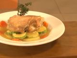 Muslitos de pollo al tomillo y papas