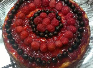 Una foto de Tarta queso con bayas