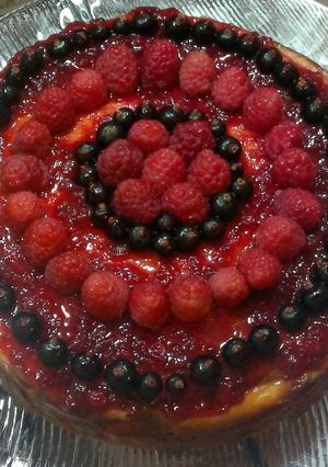 Una foto de Tarta queso con bayas