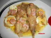 Una foto de cazuela de pescado