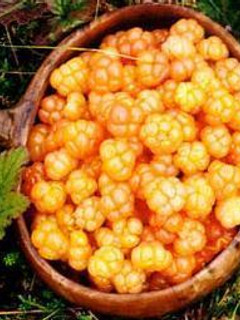 Una foto de Crema de moras amarillas